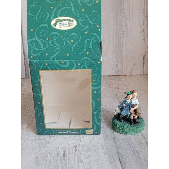 San Francisco AS IS Music Box Rockwell puppy ornament Xmas - Picture 1 of 7